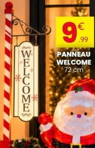 Panneau Welcome 72 cm