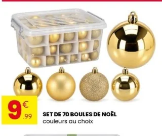 Set de 70 boules de Noël