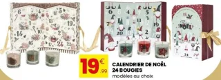 Calendrier de Noël 24 bougies