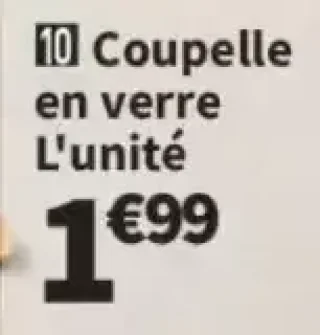 Coupelle en verre