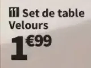 Set de table Velours