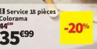 Service 18 pièces Colorama