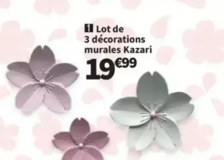 Lot de 3 décorations murales Kazari Hayami x Conforama
