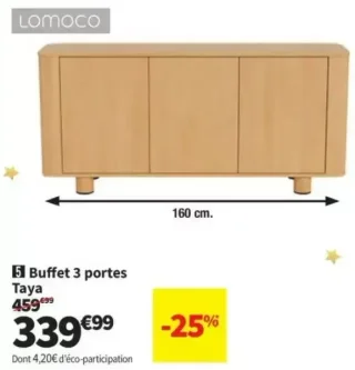 Buffet 3 portes Taya Lomoco