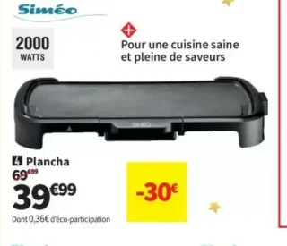 Plancha Siméo PLA127