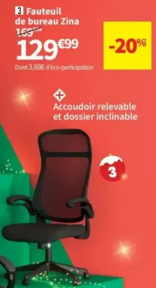 Fauteuil de bureau Zina