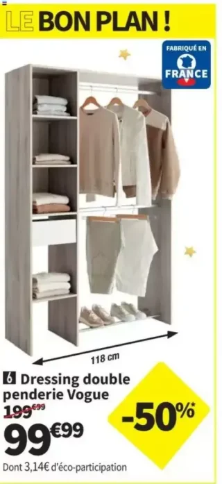 Dressing double penderie Vogue