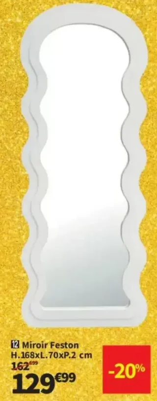 Miroir Feston H.168xL.70xP.2 cm