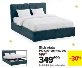 Lit adulte 140x190 cm Newbee