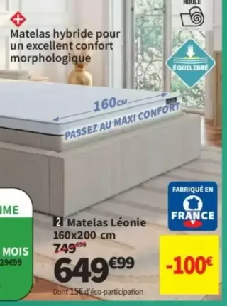 Matelas Léonie 160x200 cm