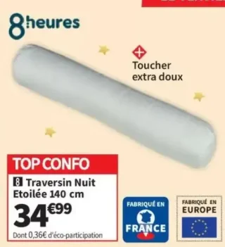 Traversin Nuit Étoilée 140 cm 8heures