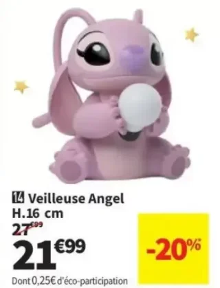 Veilleuse Angel H.16 cm