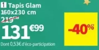 Tapis Glam 160x230 cm