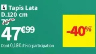 Tapis Lata D.120 cm