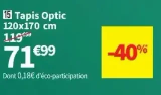 Tapis Optic 120x170 cm