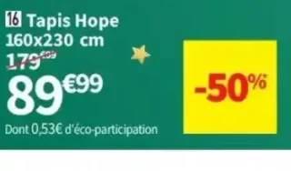 Tapis Hope 160x230 cm