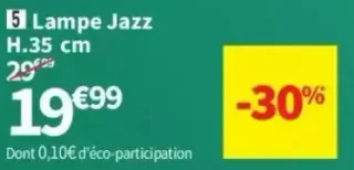 Lampe Jazz H.35 cm