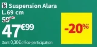 Suspension Alara L.69 cm