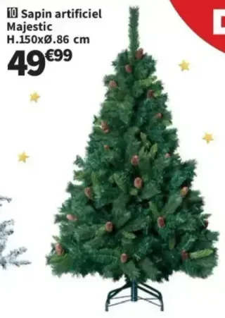 Sapin artificiel Majestic H.150xØ.86 cm