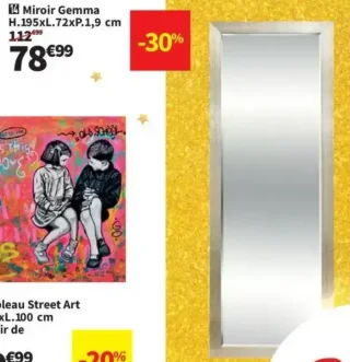 Miroir Gemma H.195xL.72xP.1,9 cm