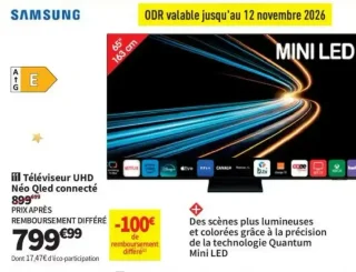 Téléviseur UHD Néo Qled connecté Samsung TQ65QN74H