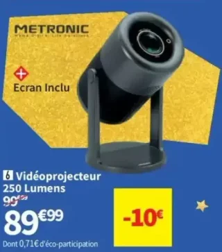 Vidéoprojecteur 250 Lumens Metronic 475350 Visyo Noir