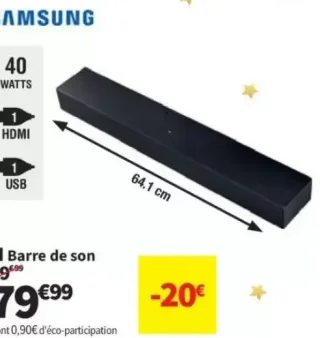 Barre de son Samsung HW-B400F/ZF