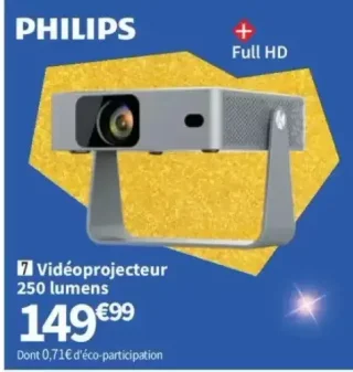 Vidéoprojecteur 250 lumens Philips NPX256/INT