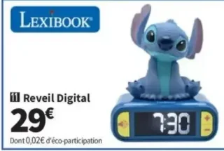 Réveil Digital Lexibook Stitch