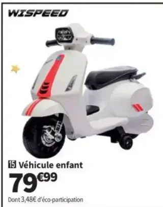 Véhicule enfant Vespa Wispeed