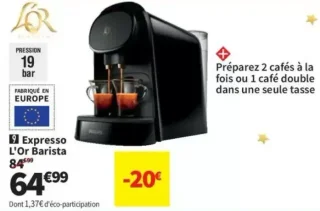 Machine expresso portionné Philips L'Or Barista LM8012/60