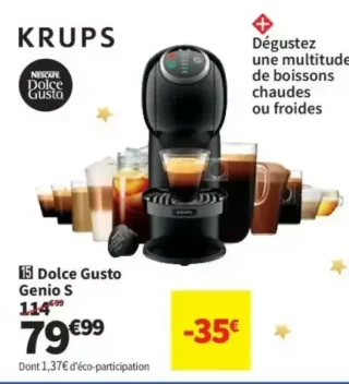 Machine à café Nescafé Dolce Gusto Genio S Krups YY4445FD