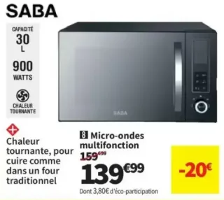 Micro-ondes multifonction Saba MOC30MS
