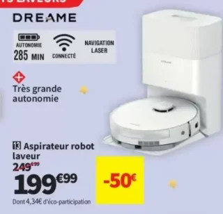 Aspirateur robot laveur Dreame D20 Plus