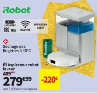 Aspirateur robot laveur iRobot Roomba Plus 415