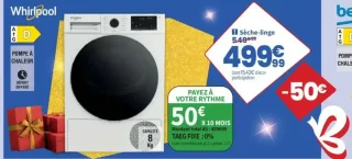 Sèche-linge Whirlpool CWSD83MWBSFRX
