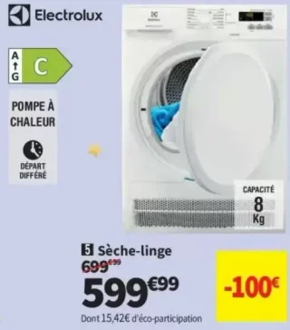 Sèche-linge Electrolux EW7H5832RE