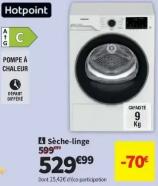 Sèche-linge Hotpoint CHD94MWBSFR