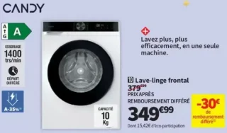 Lave-linge frontal Candy GD 410B9C-S