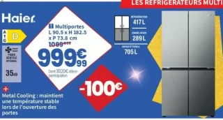 Réfrigérateur multi-portes Haier HCR59F18DNMM