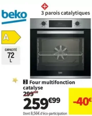 Four multifonction catalyse Beko BBIE12300XC