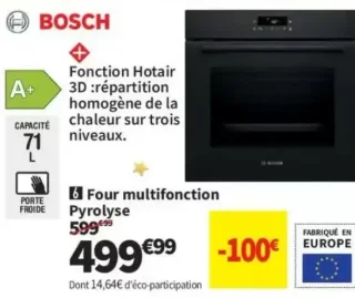Four multifonction Pyrolyse Bosch HBA571BB4