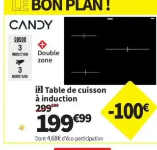 Table de cuisson à induction Candy CI633MCBB