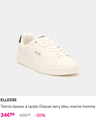 Tennis basses à lacets Ellesse Jerry bleu marine homme