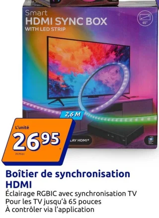 Boîtier de synchronisation HDMI avec ruban LED LSC Smart Connect
