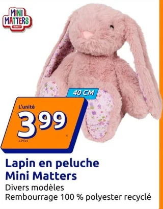 Lapin en peluche Mini Matters