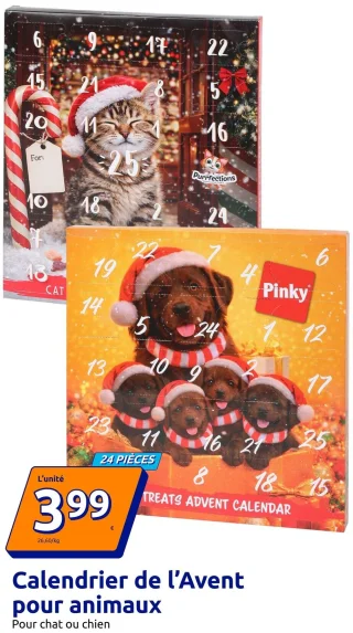Calendrier de l'Avent pour animaux