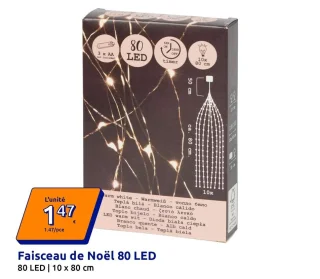 Faisceau de Noël 80 LED