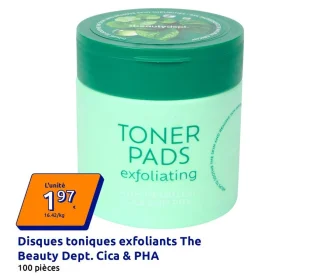 Disques toniques exfoliants The Beauty Dept. Cica & PHA