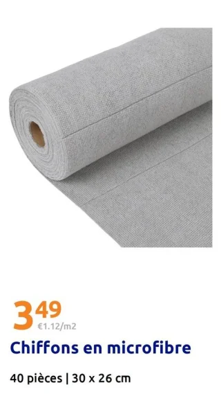 Chiffons en microfibre